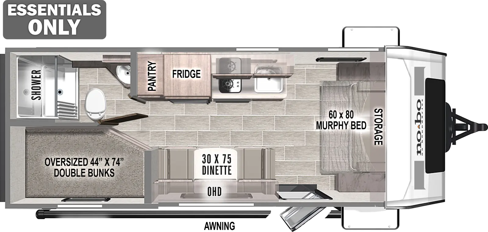 No Boundaries NB19.3 ESSENTIALS ONLY Floorplan